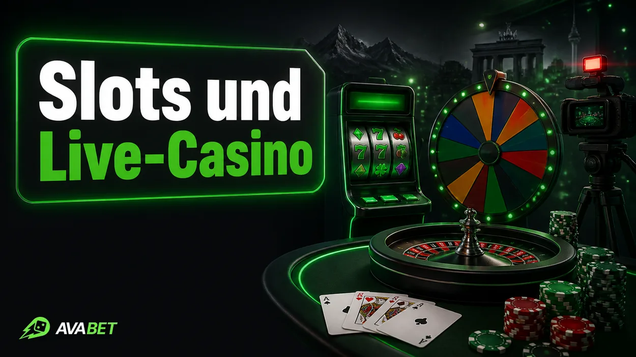 Slotmaschine und Live-Roulette