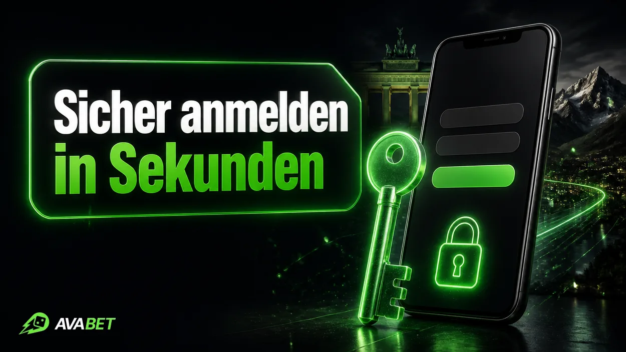 Schlüssel und Anmeldemaske